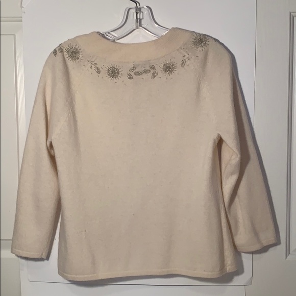 Lambswool Cream Sweater - Picture 2 of 6